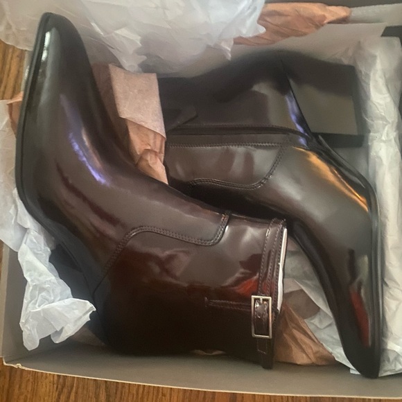 Franco Sarto L-amber Brown SY Ankle Boots womens size 8-NWT - Picture 2 of 3